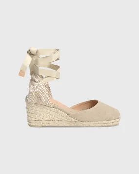 Low Carina Espadrille in Sand Canvas