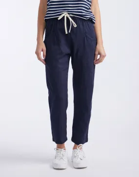 Luxe Linen Pants - French Navy