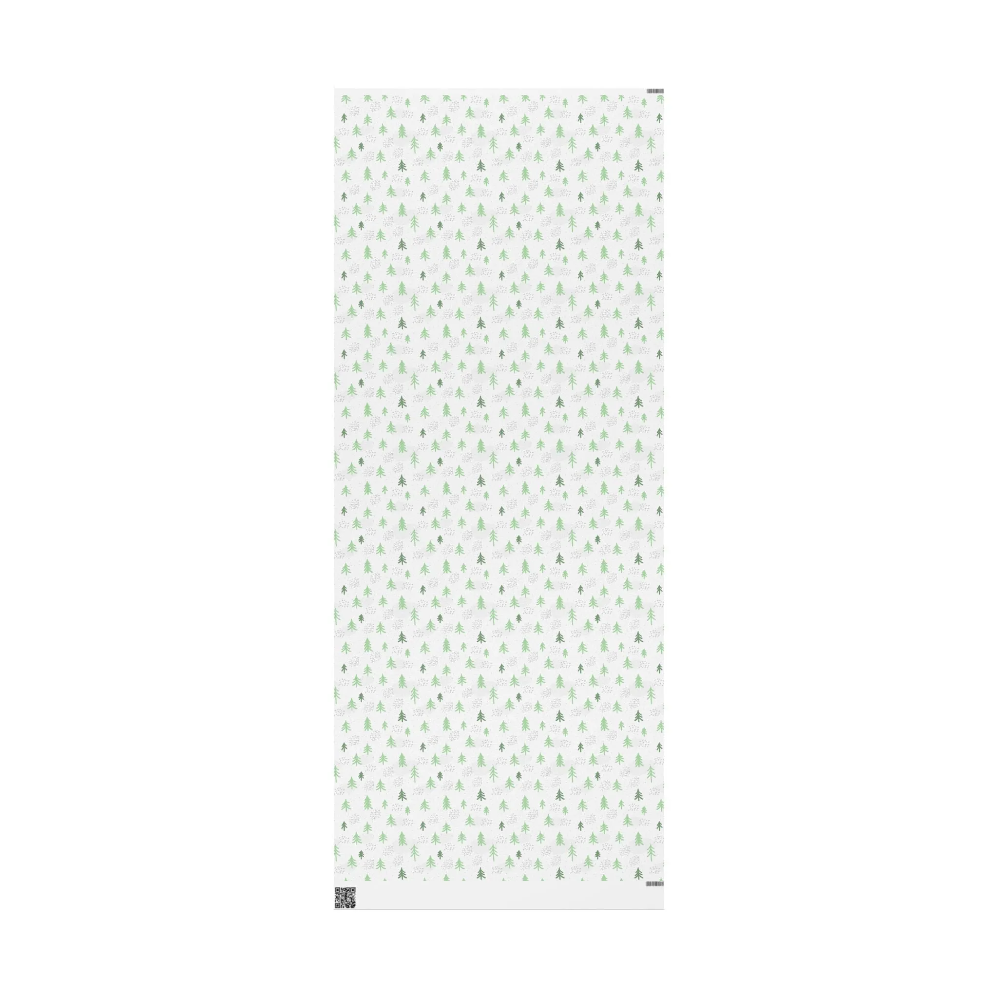 Minimalist Evergreen Wrapping Paper : Modern Holiday Gift Wrap with Simple Green Tree Design, Perfect for Christmas Gifts