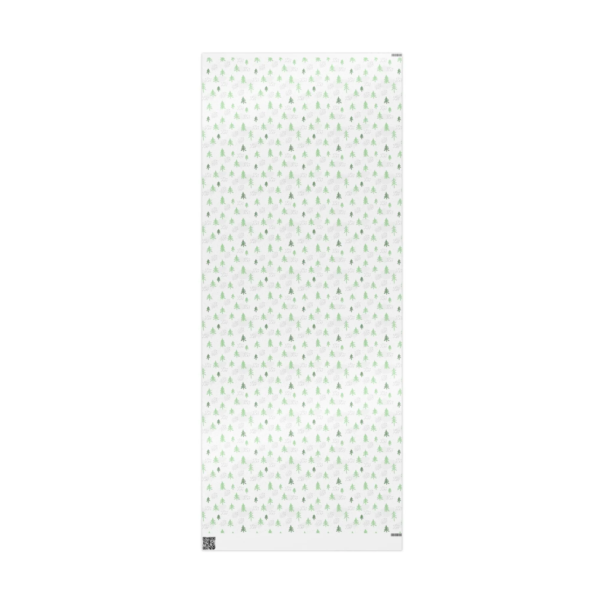 Minimalist Evergreen Wrapping Paper : Modern Holiday Gift Wrap with Simple Green Tree Design, Perfect for Christmas Gifts