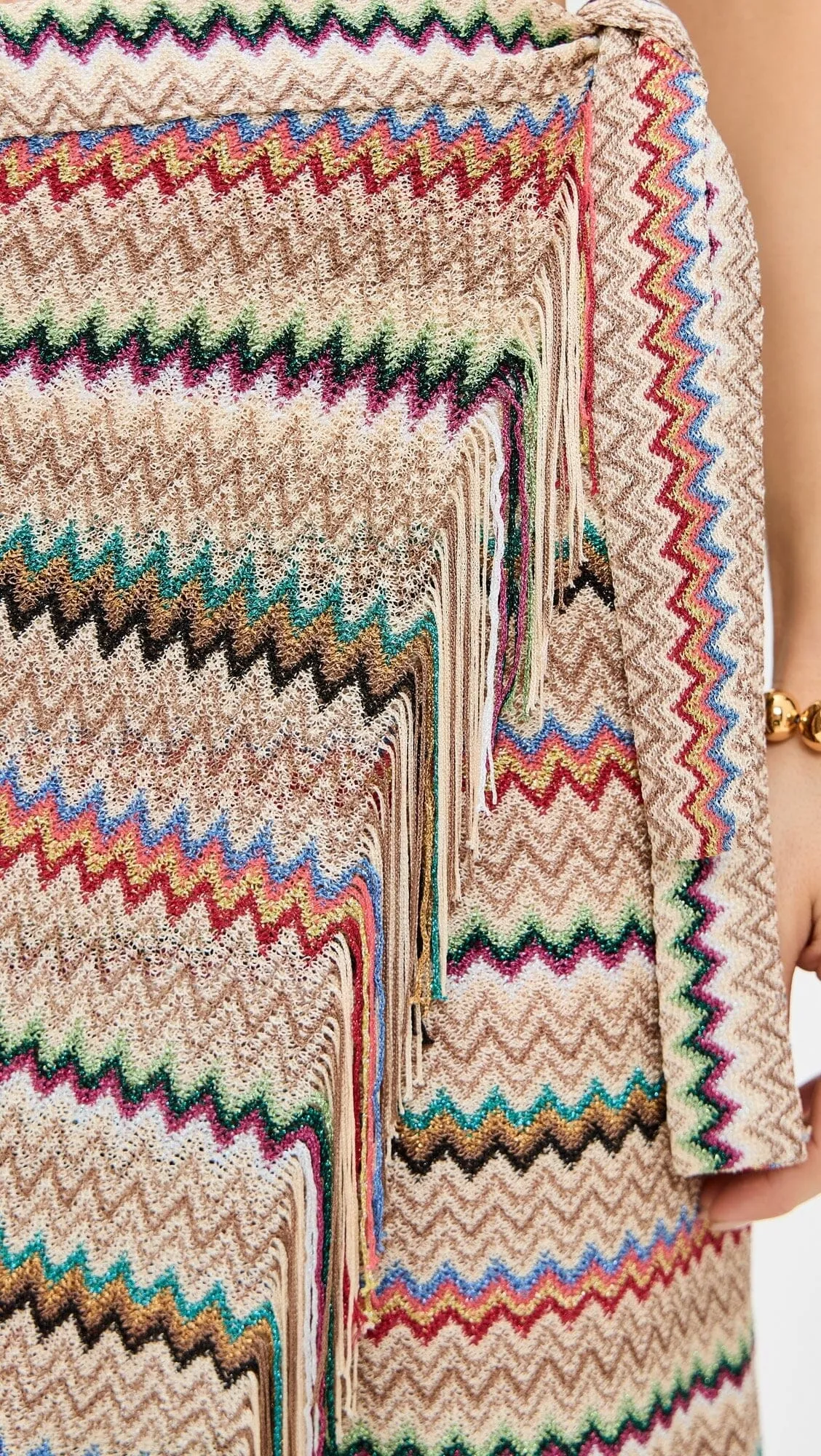 Missoni Pareo Wrap Skirt - Zig Zag Pattern