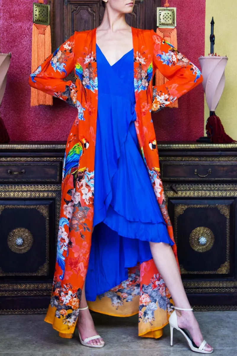 Orange Kaftans And Cover Ups