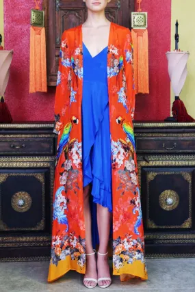 Orange Kaftans And Cover Ups