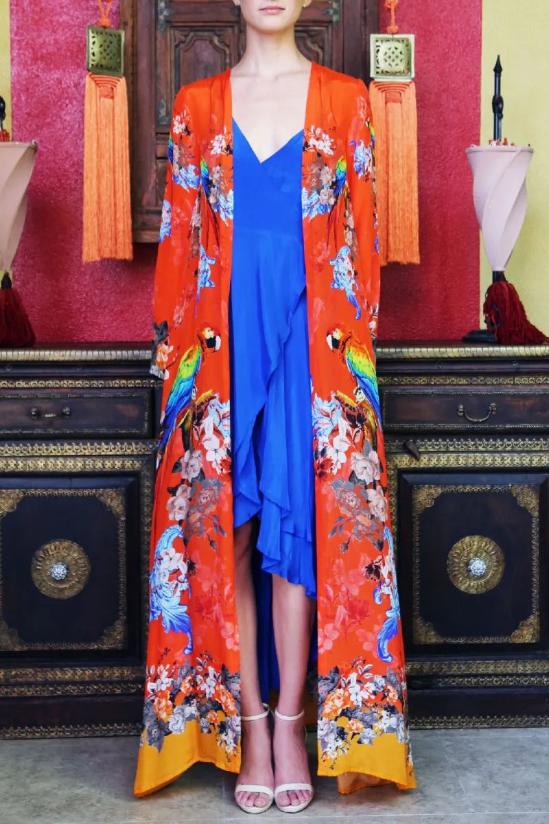 Orange Kaftans And Cover Ups