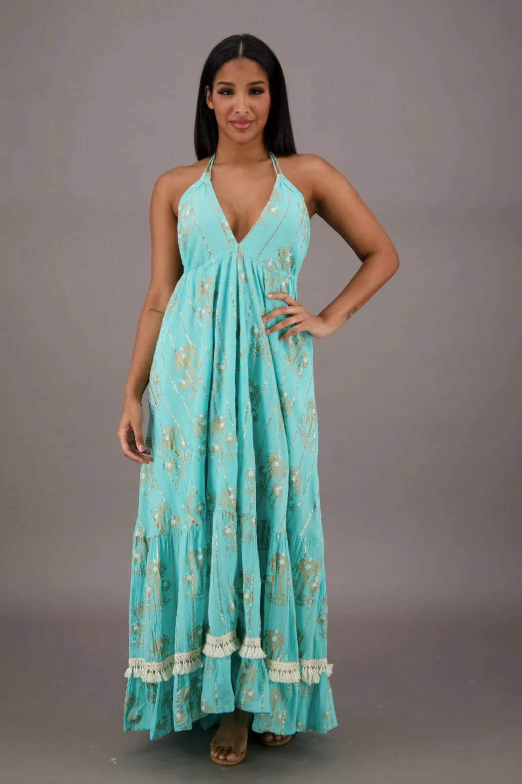 Piper Palm Boho Dress