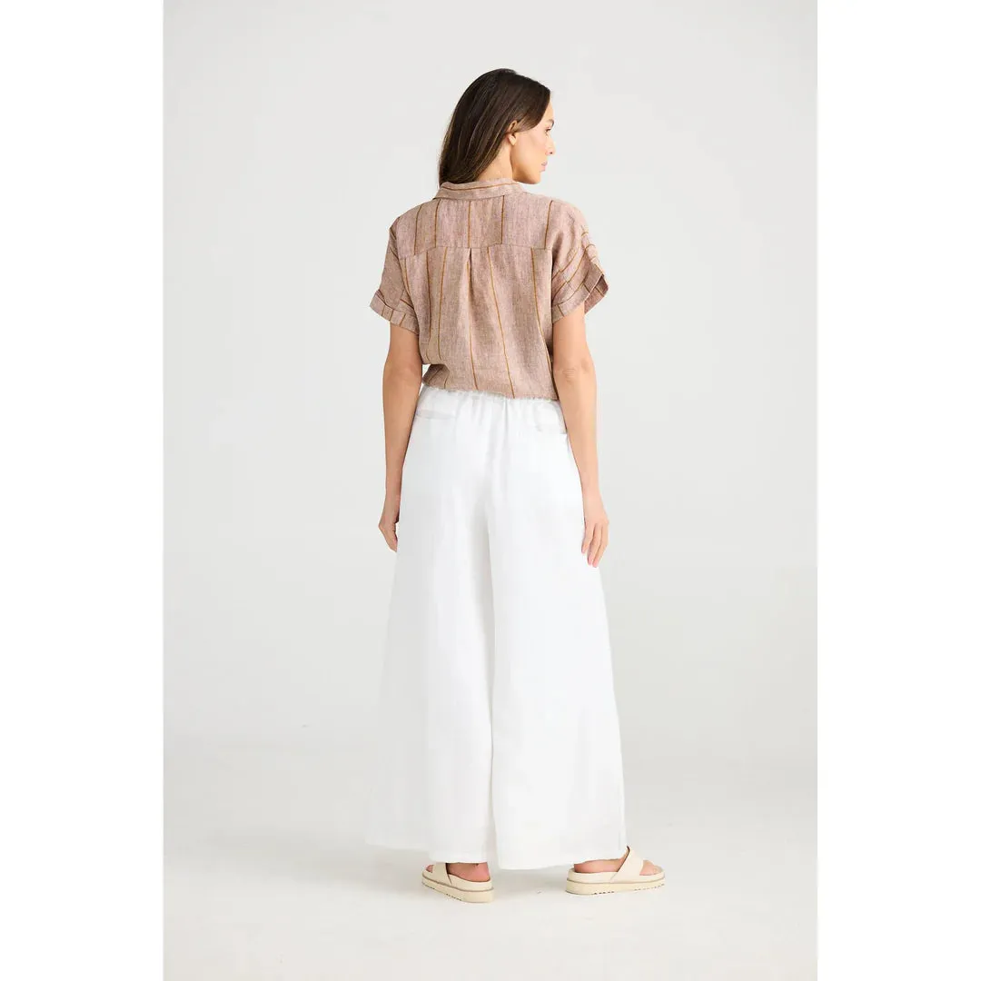 Positano Pant White Linen