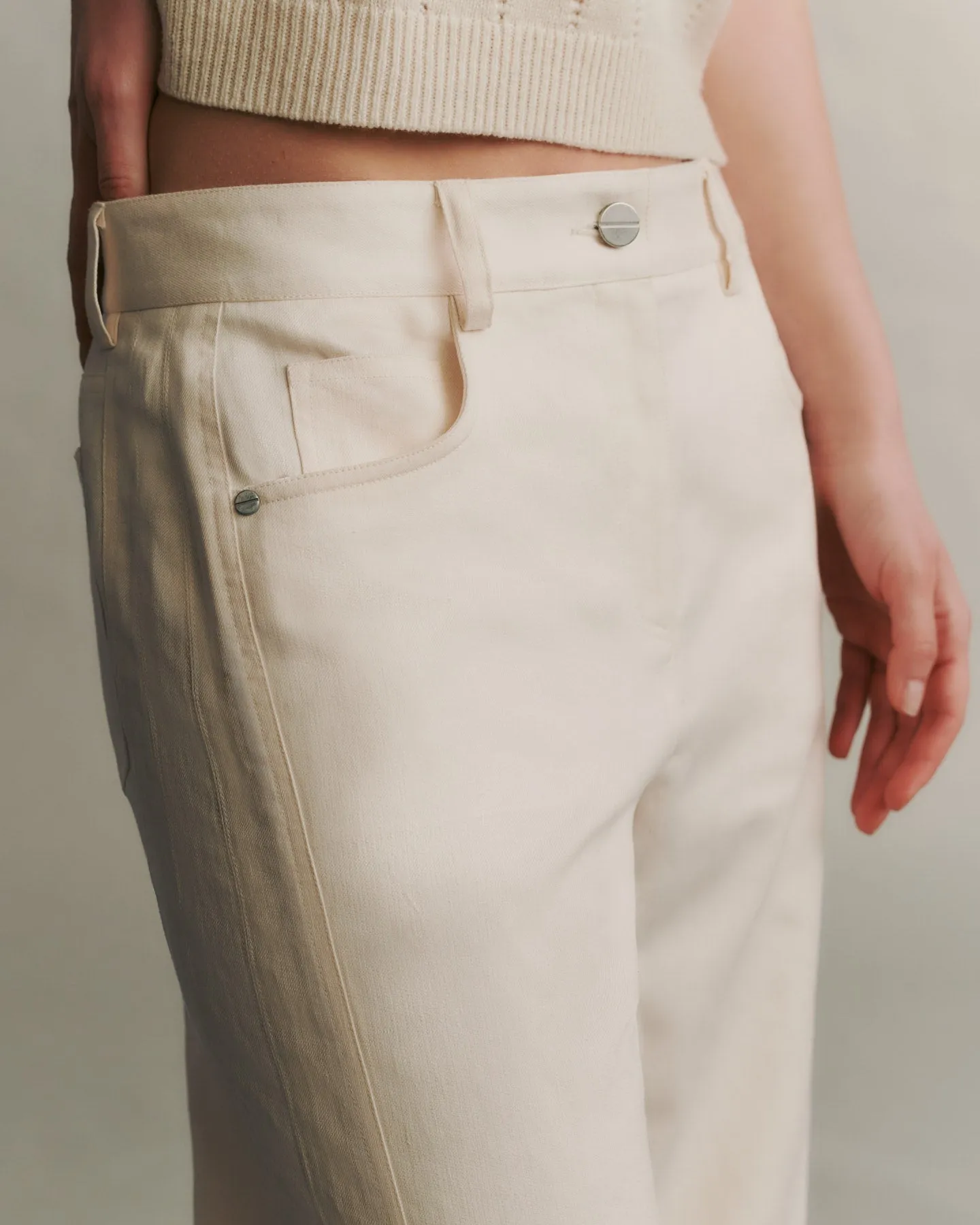 Puddle TWP Pant in Cotton Linen