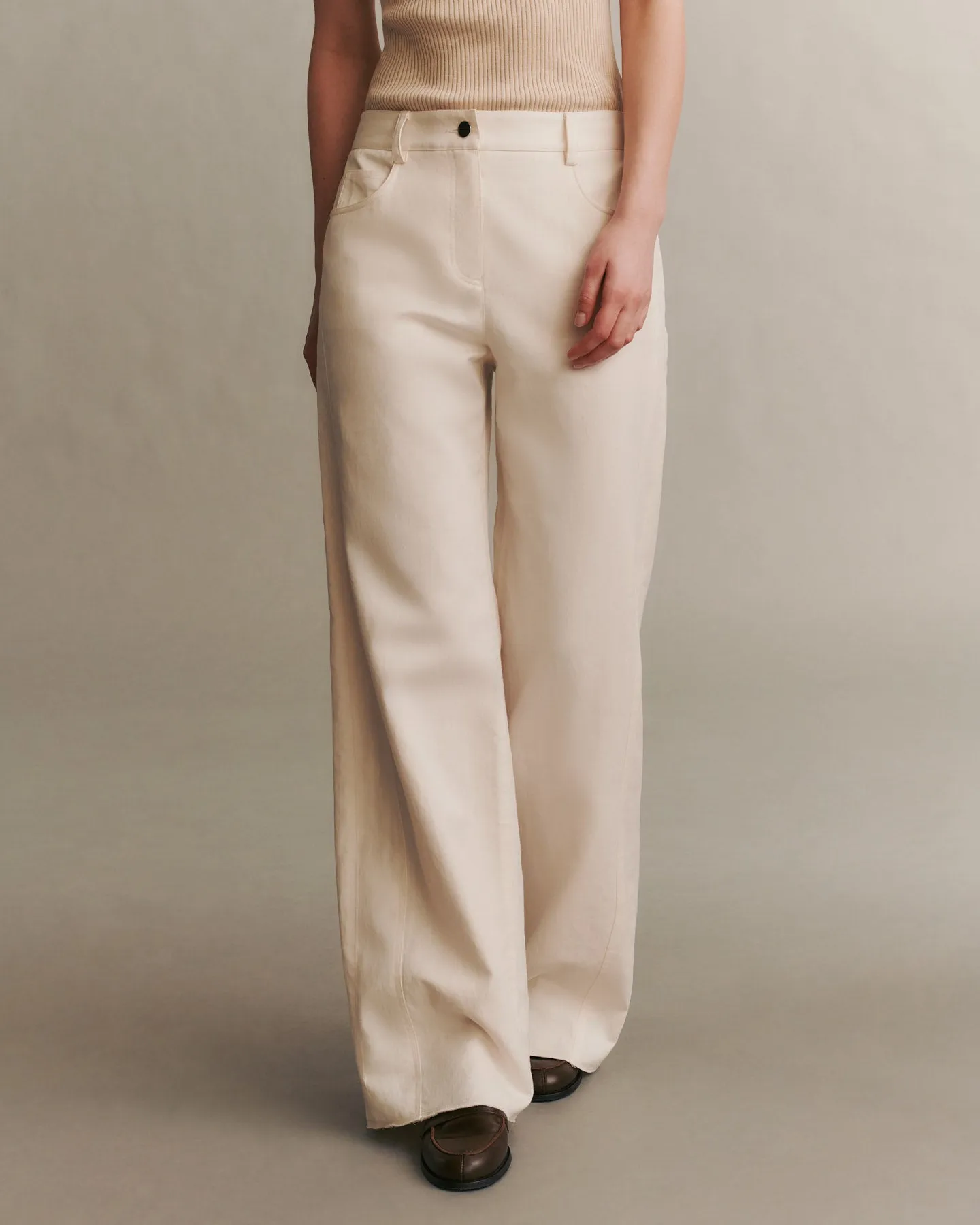 Puddle TWP Pant in Cotton Linen