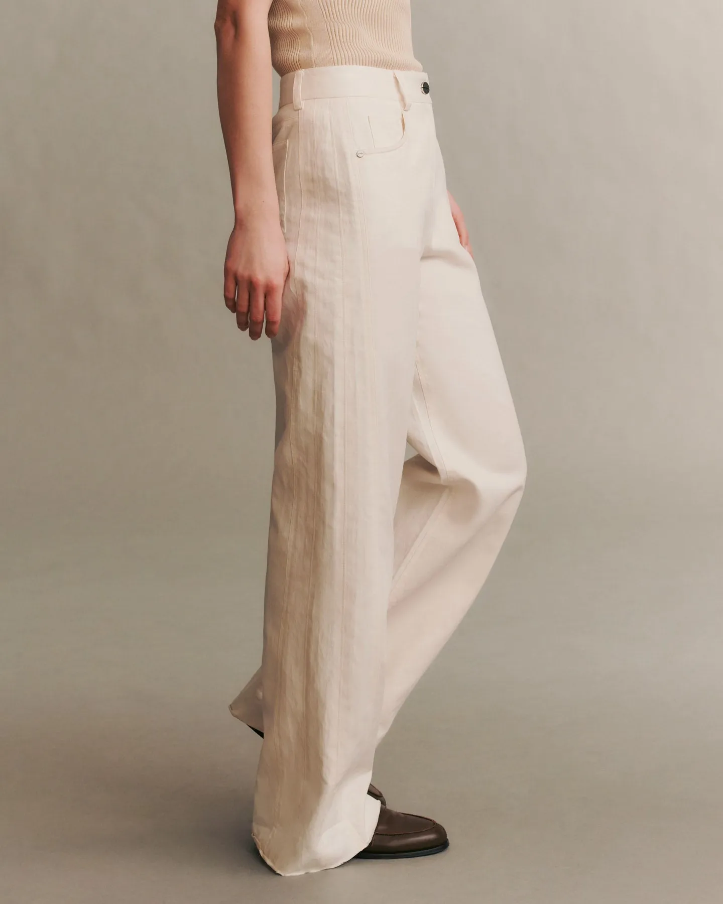 Puddle TWP Pant in Cotton Linen