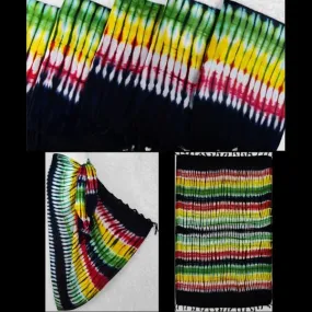 Rasta Tie-Dye Sarongs