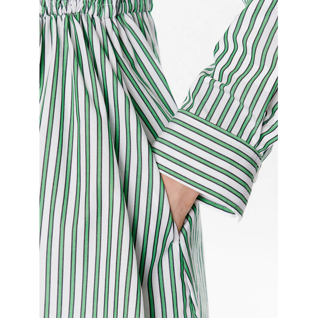 Rg Co Stripe Midi Shirt-Dress