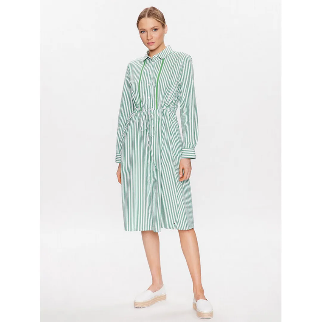 Rg Co Stripe Midi Shirt-Dress