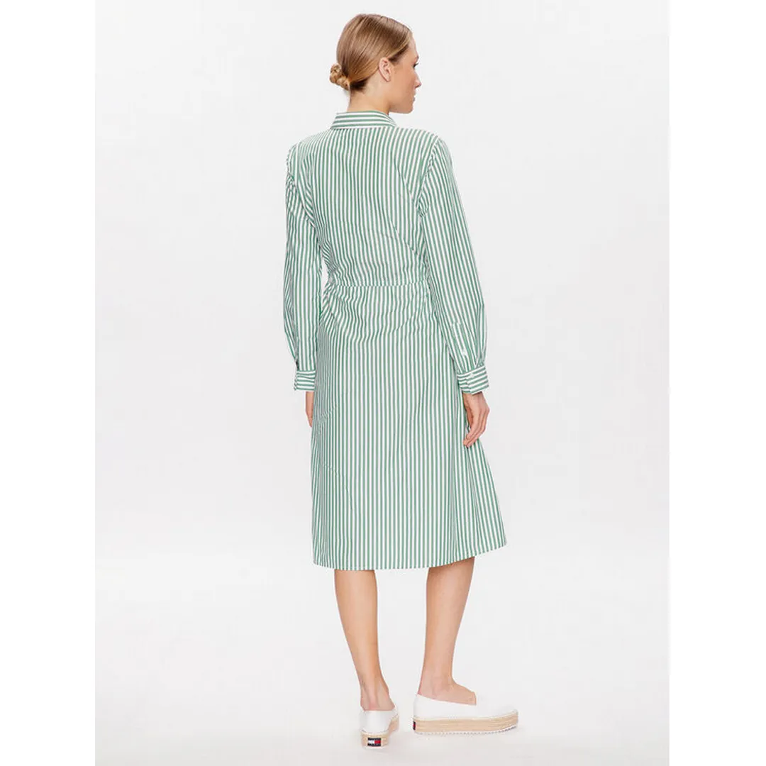 Rg Co Stripe Midi Shirt-Dress