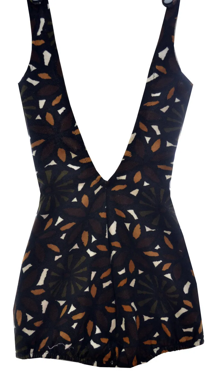 Rose Marie Reid vintage Swimsuit Bare Back Sheath