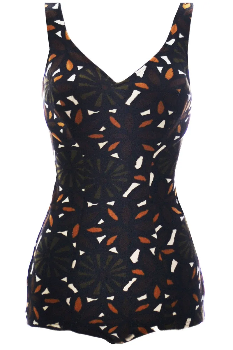 Rose Marie Reid vintage Swimsuit Bare Back Sheath