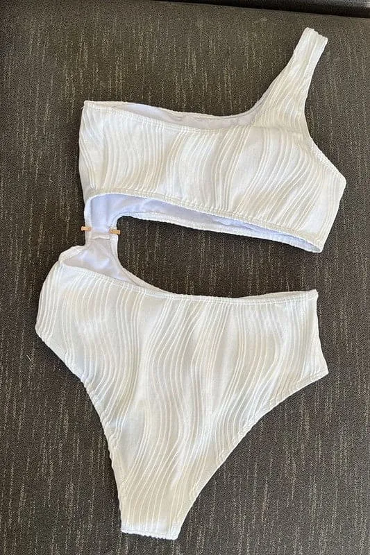 SA878 One Shoulder One Piece Swimsuit