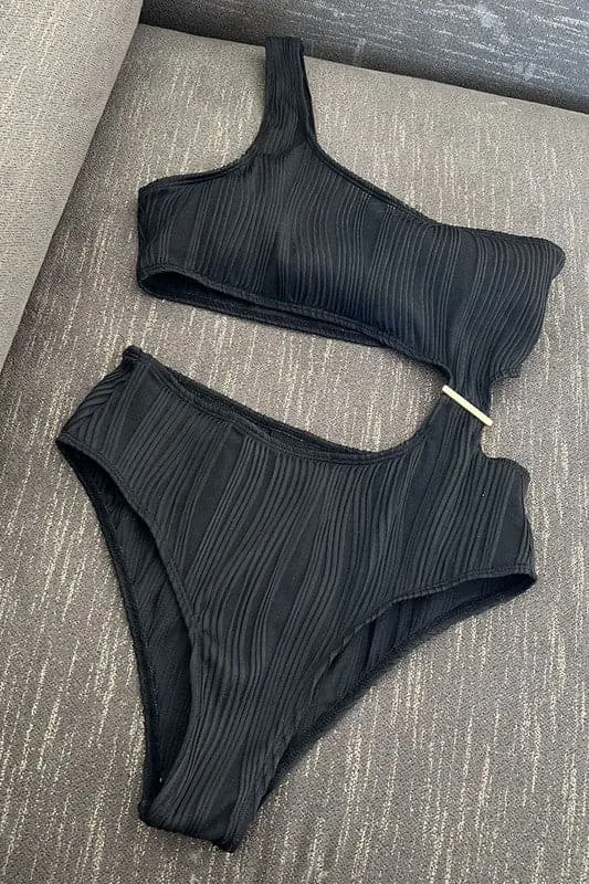 SA878 One Shoulder One Piece Swimsuit