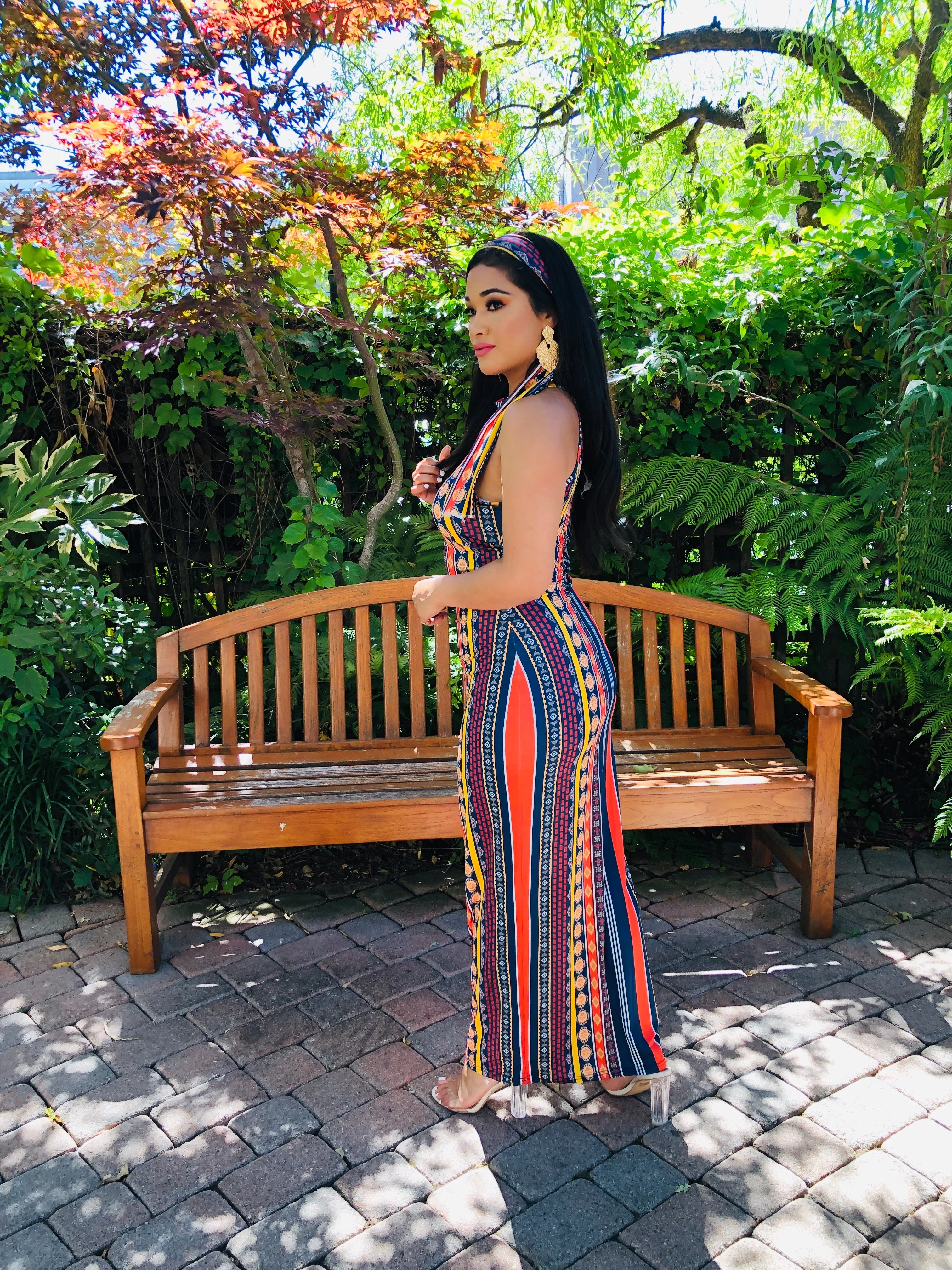 Saffron Bohemian Maxi Dress
