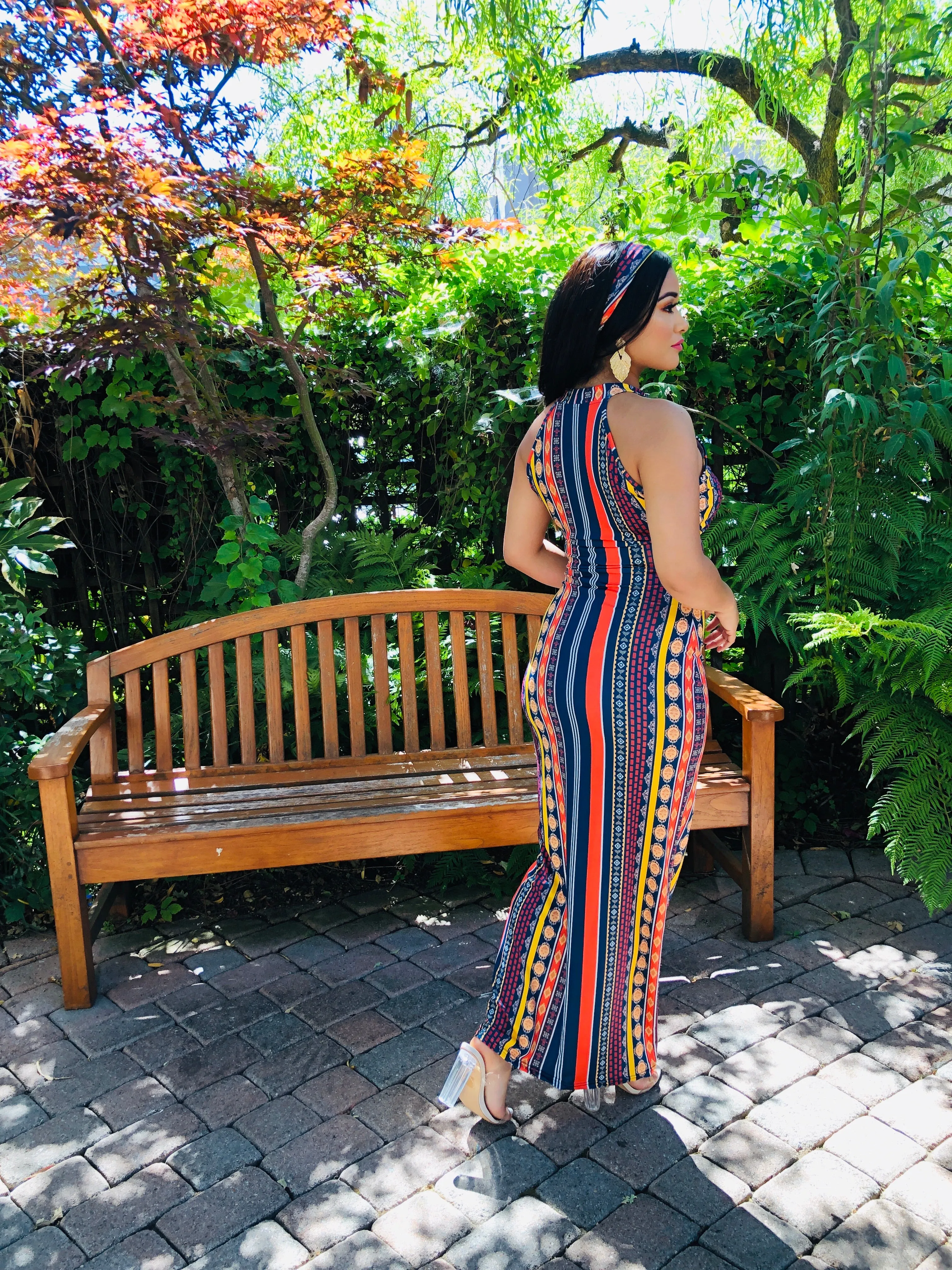 Saffron Bohemian Maxi Dress