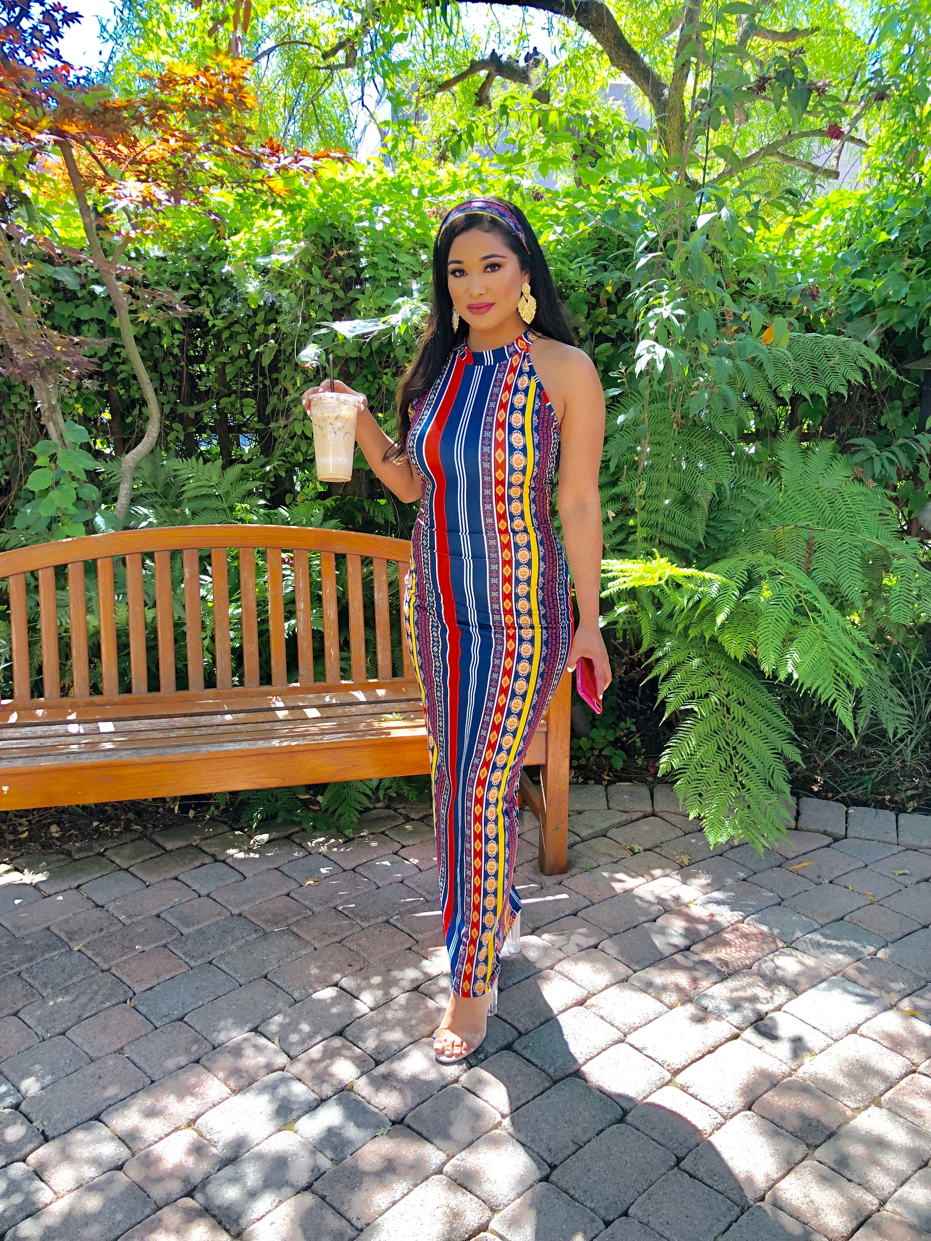 Saffron Bohemian Maxi Dress