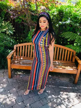 Saffron Bohemian Maxi Dress