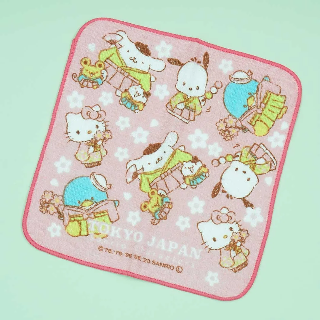 Sanrio Characters Sakura Festival Hand Towel Set - 2 pcs