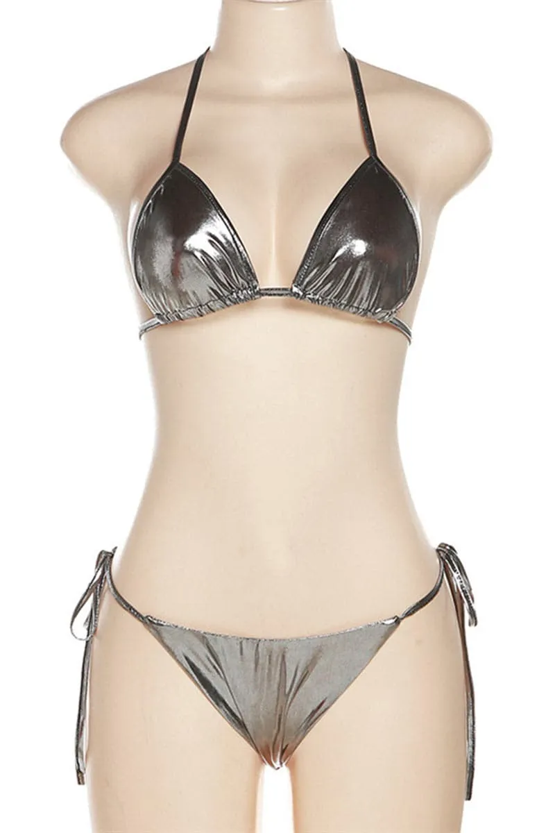 SB227 Metallic Bikini Set
