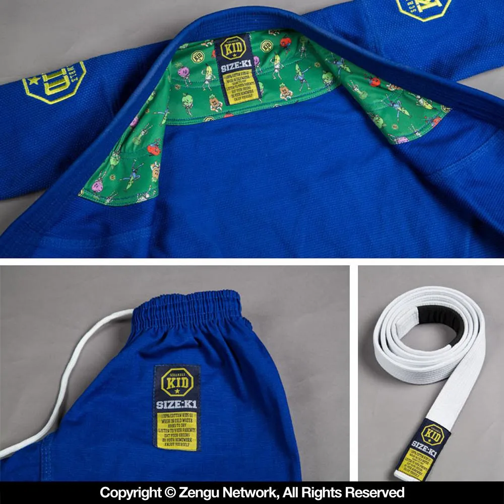 Scramble Children's Blue Jiu Jitsu Gi