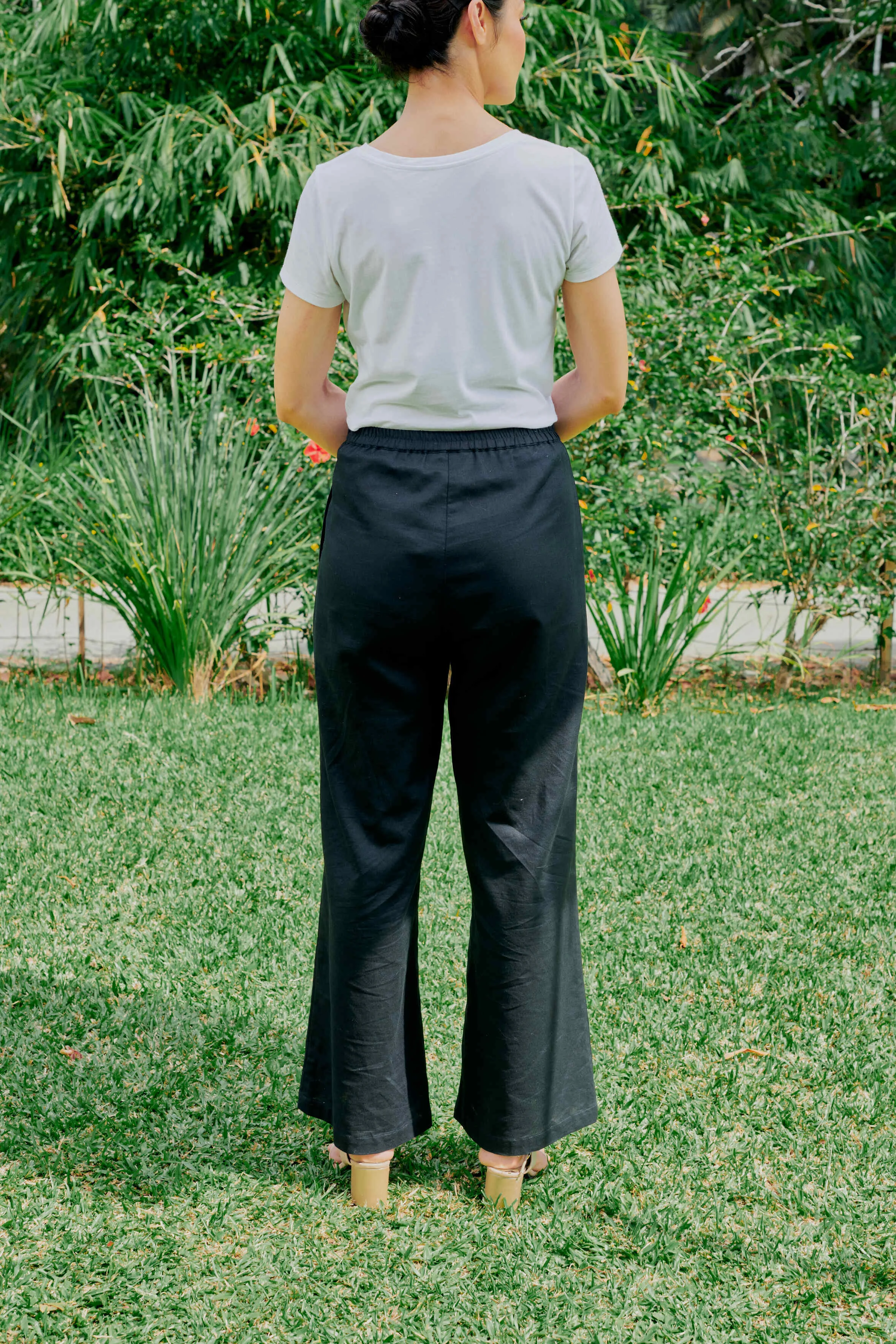 Shea Black Linen Pants