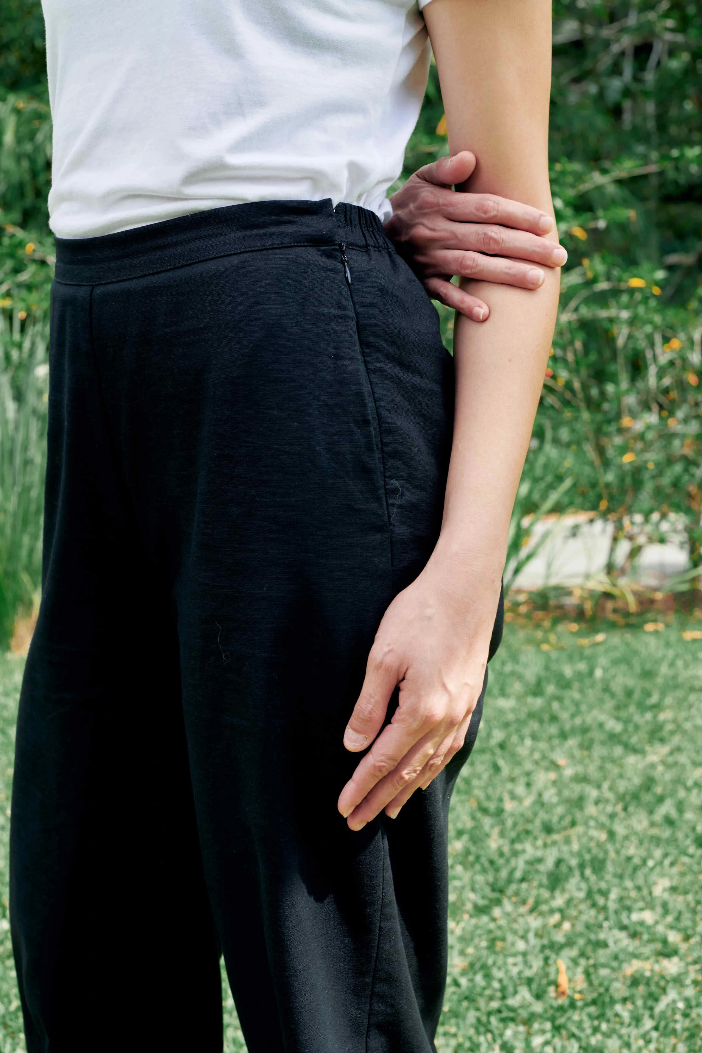 Shea Black Linen Pants