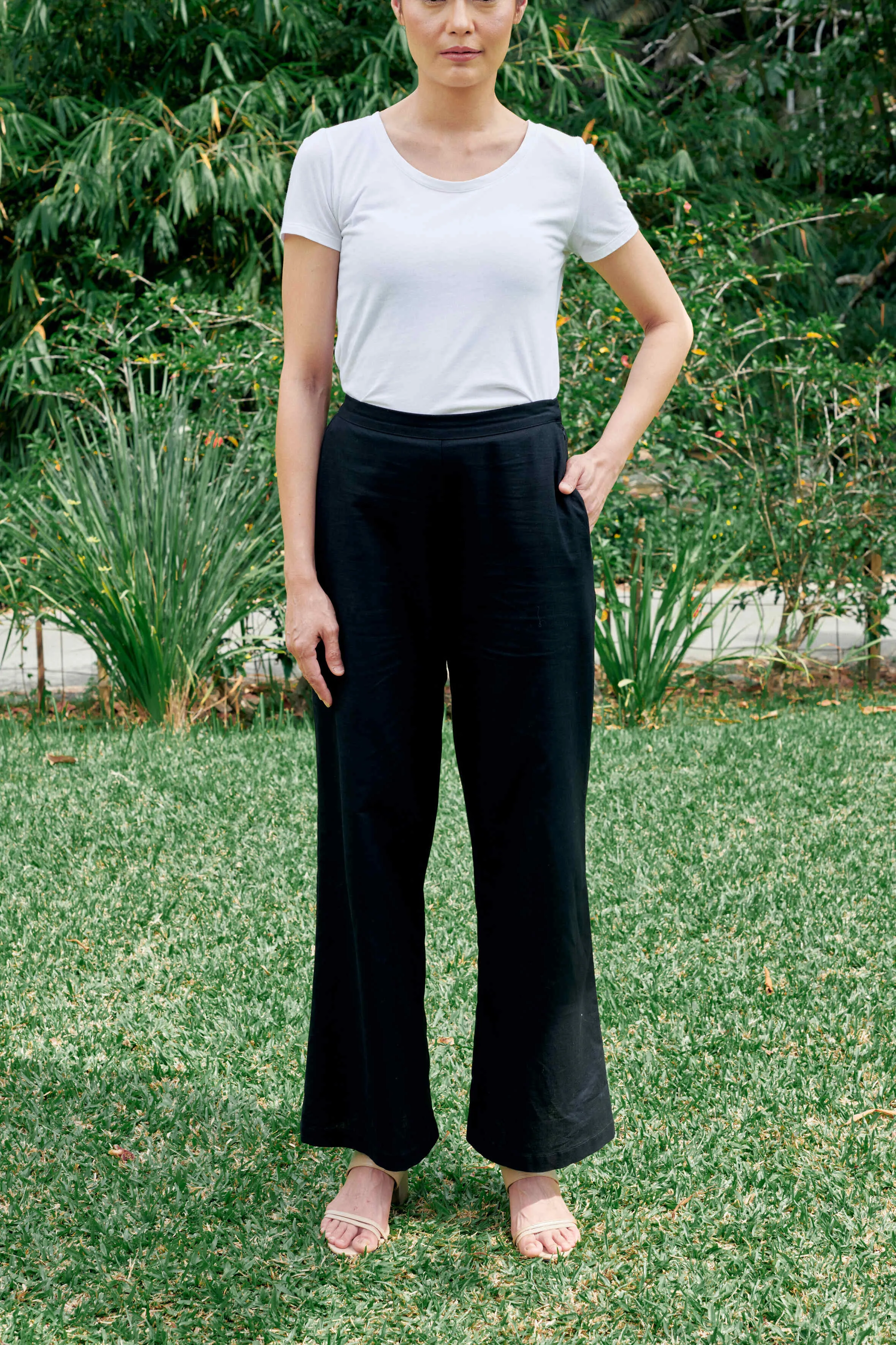 Shea Black Linen Pants