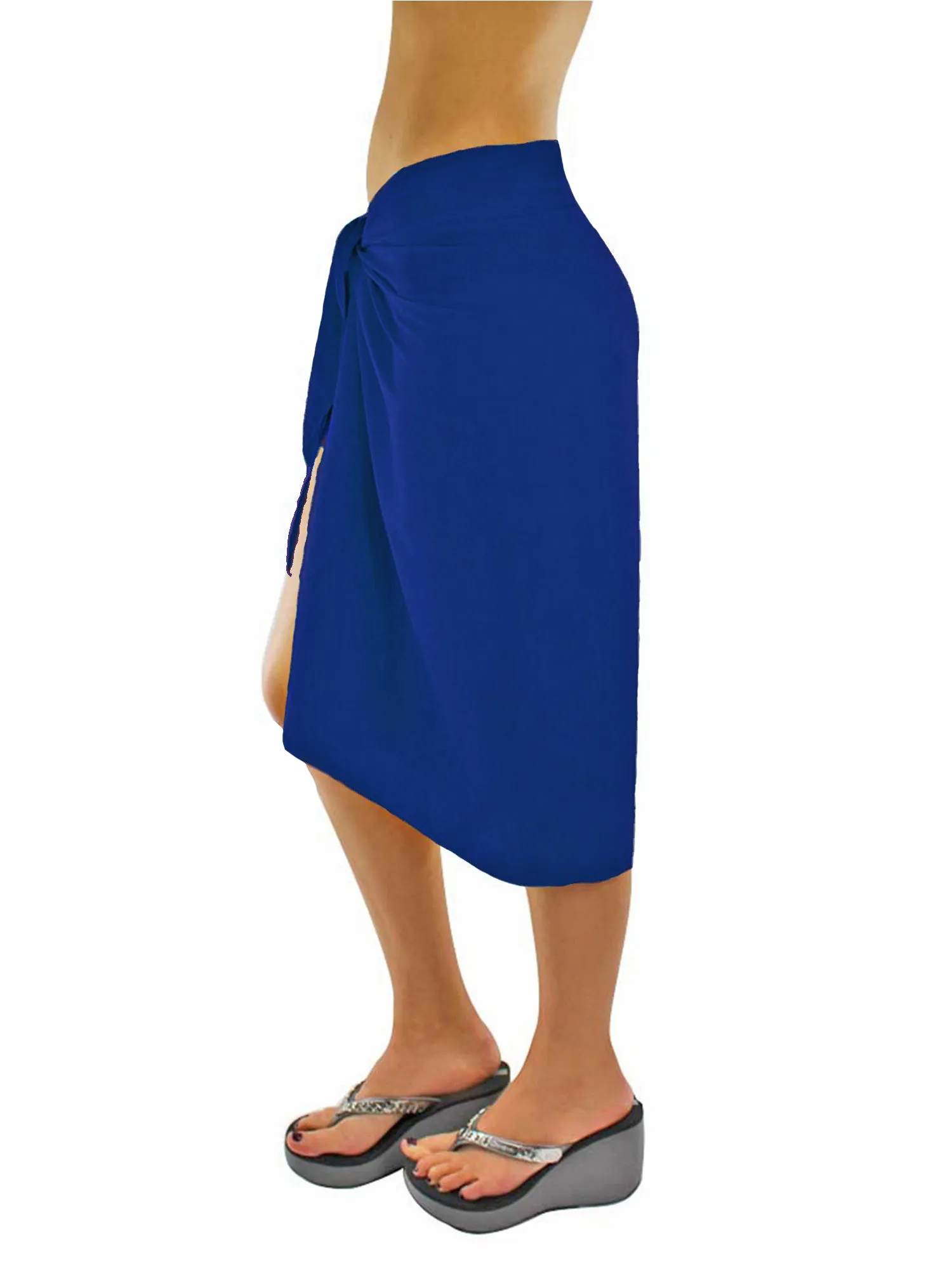 Sheer Knee Length Cover Up Sarong Wrap for Women