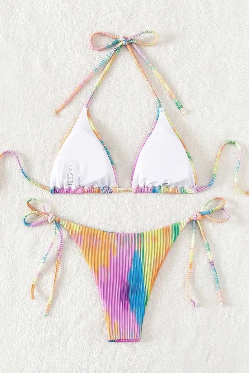 SK0598 Rainbow Bikini Set