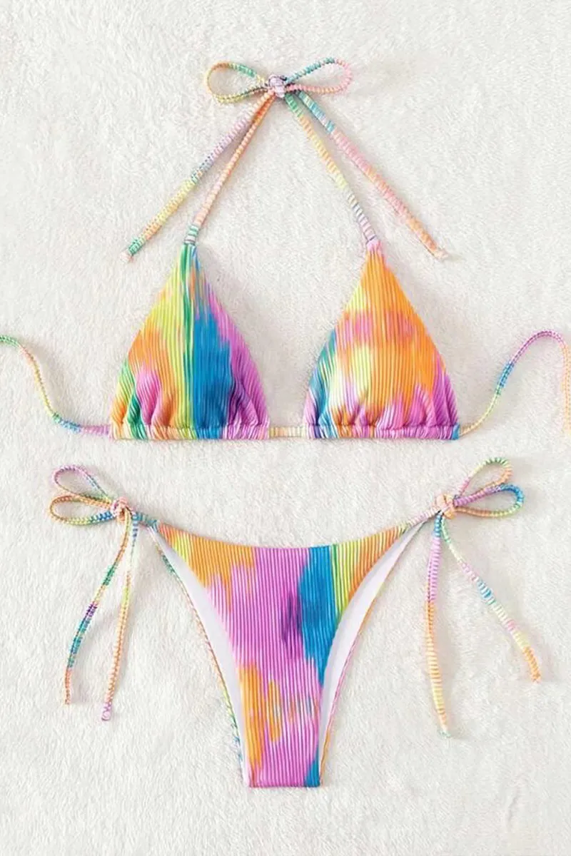 SK0598 Rainbow Bikini Set