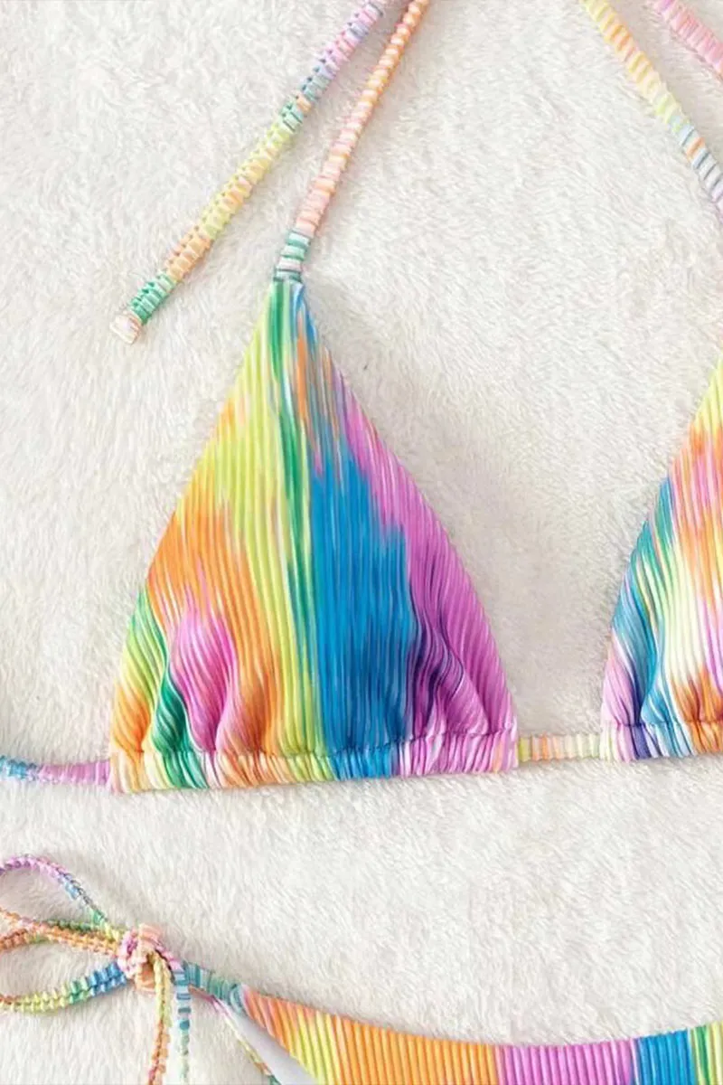 SK0598 Rainbow Bikini Set
