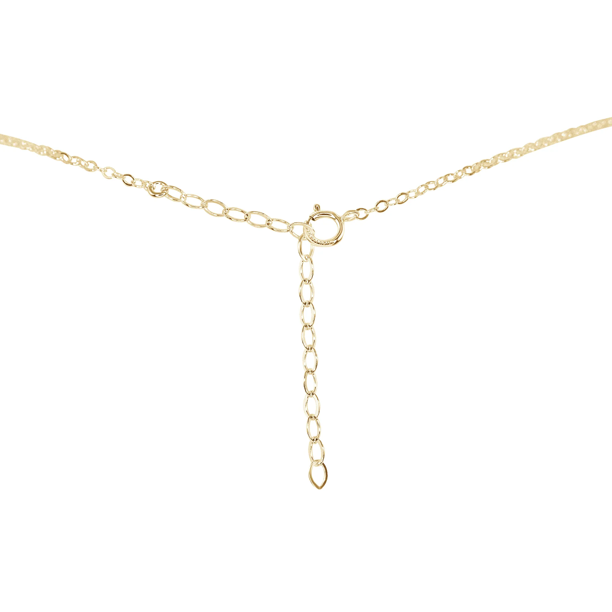 Small Smooth Clear Crystal Quartz Crystal Slab Necklace