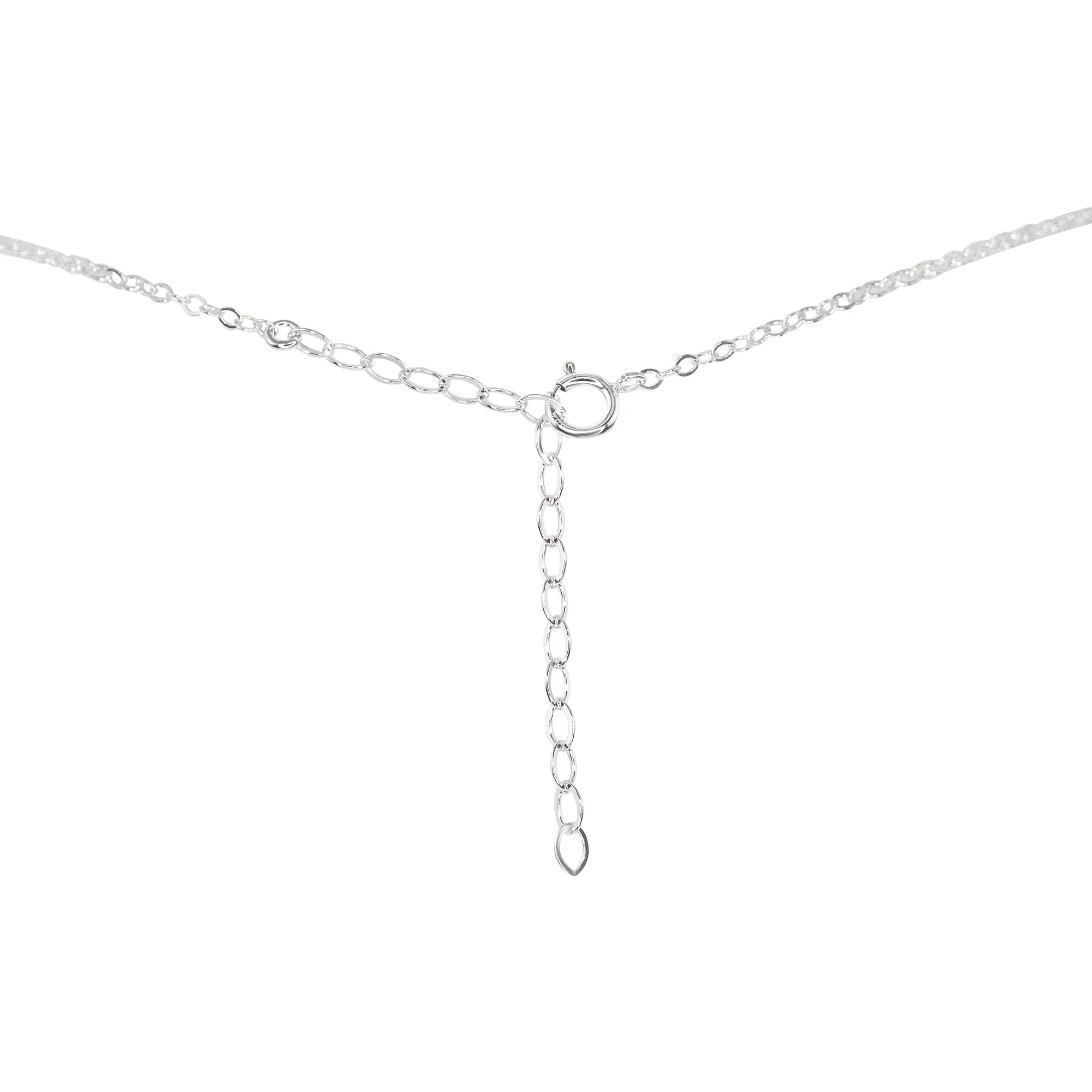 Small Smooth Clear Crystal Quartz Crystal Slab Necklace