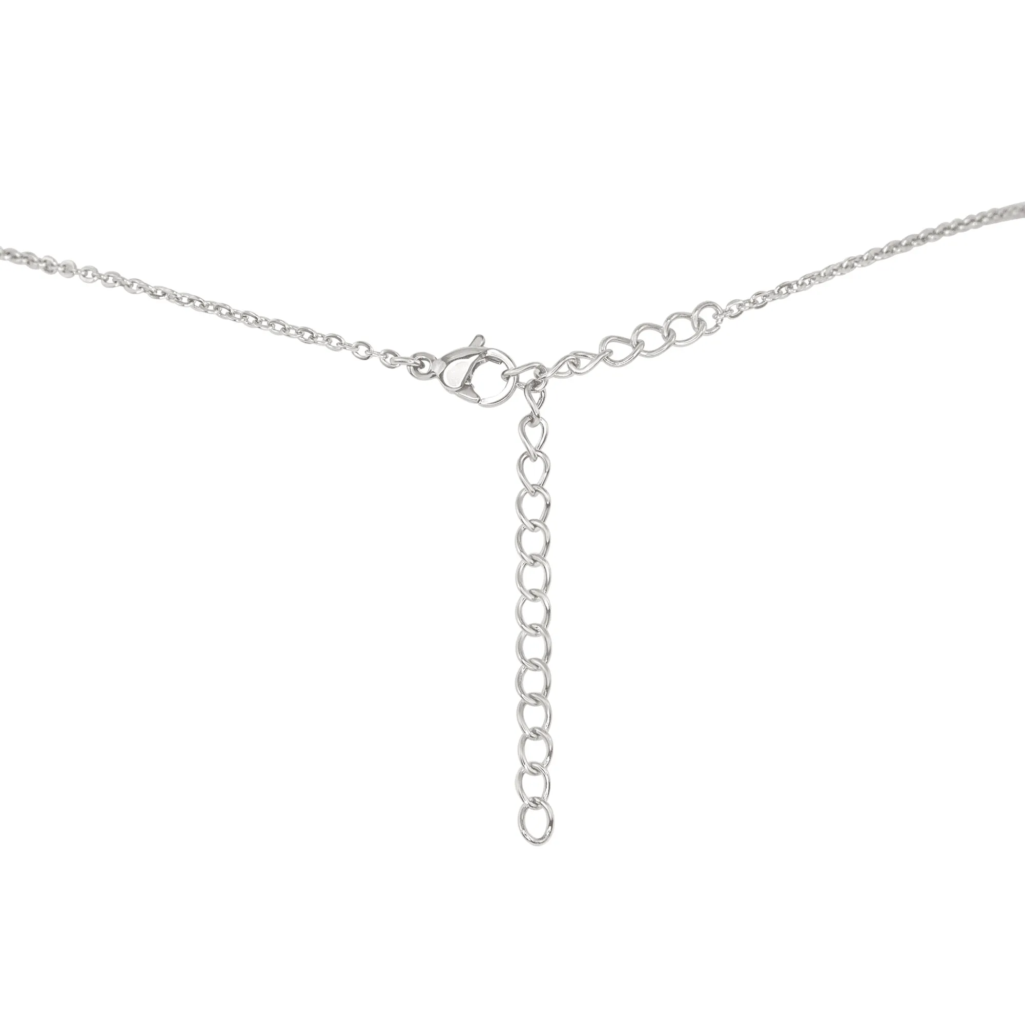 Small Smooth Clear Crystal Quartz Crystal Slab Necklace