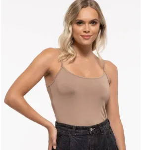  Solid Cami - Cocoa