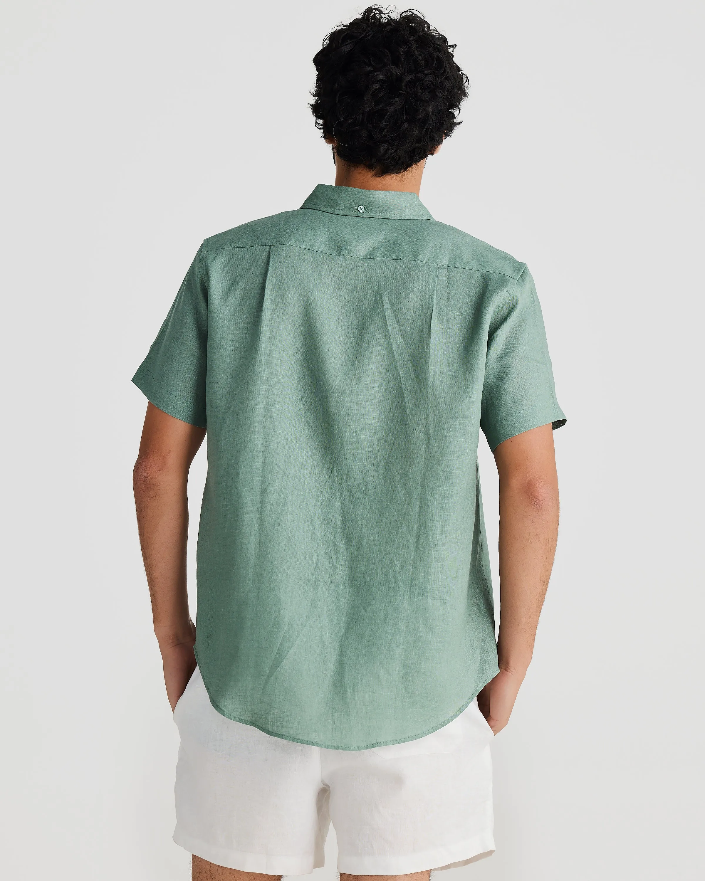 S/S Linen Shirt Khaki