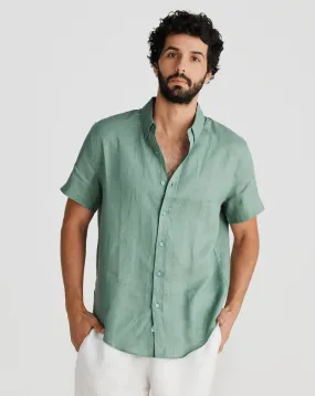 S/S Linen Shirt Khaki