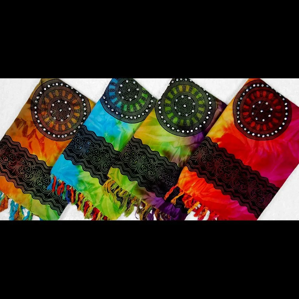 Tie-Dye Padma Sarongs with Sequins