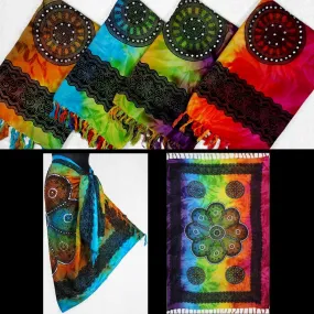 Tie-Dye Padma Sarongs with Sequins