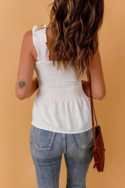 True Moments White Tank Top Womens