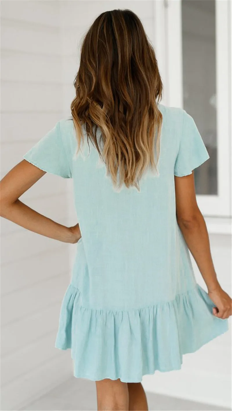 VenusFox New Beach Cover up robe Plage Pocket Swimsuit Cover up Sarong Beach Shirt Tops Bathing Suit Women Beachwear Pareo Tunic #Q469