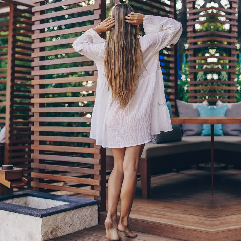 VenusFox New Beach Cover up robe Plage Pocket Swimsuit Cover up Sarong Beach Shirt Tops Bathing Suit Women Beachwear Pareo Tunic #Q469