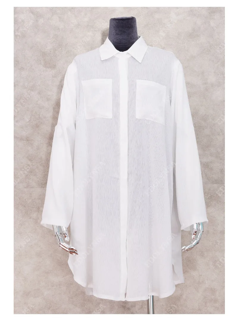 VenusFox New Beach Cover up robe Plage Pocket Swimsuit Cover up Sarong Beach Shirt Tops Bathing Suit Women Beachwear Pareo Tunic #Q469