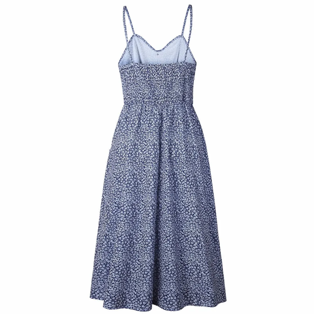VenusFox Sleeveless Sexy Boho Midi Dress