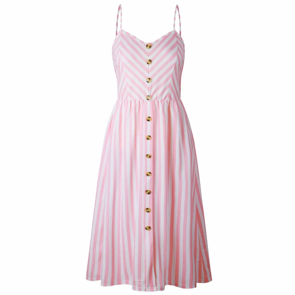 VenusFox Sleeveless Sexy Boho Midi Dress