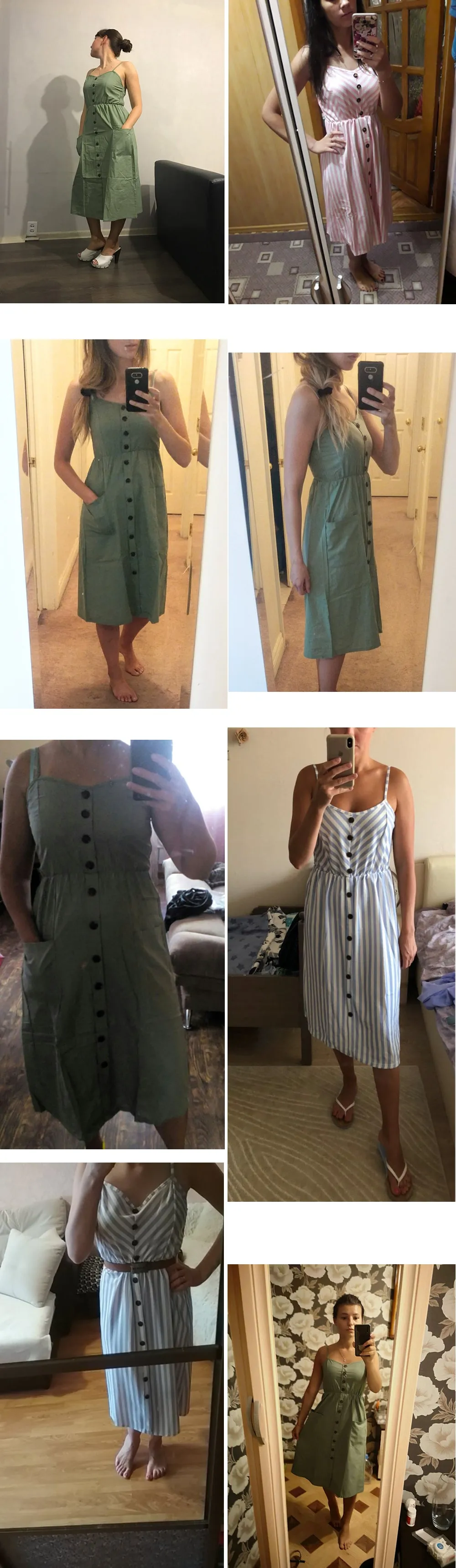 VenusFox Sleeveless Sexy Boho Midi Dress